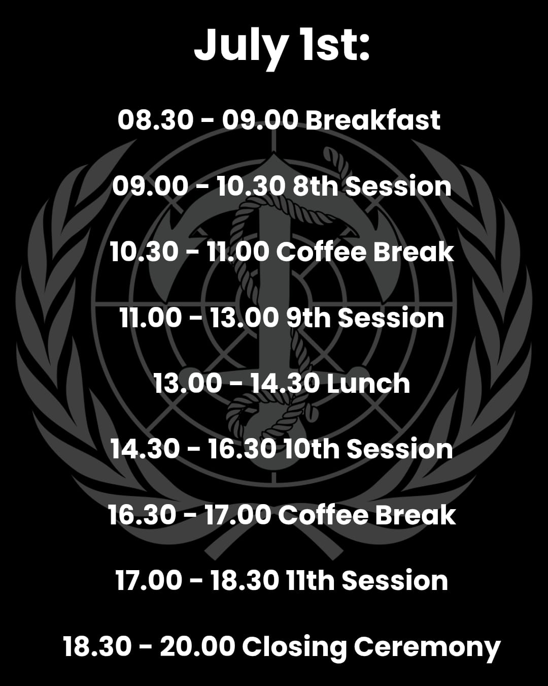 Day Three Schedule